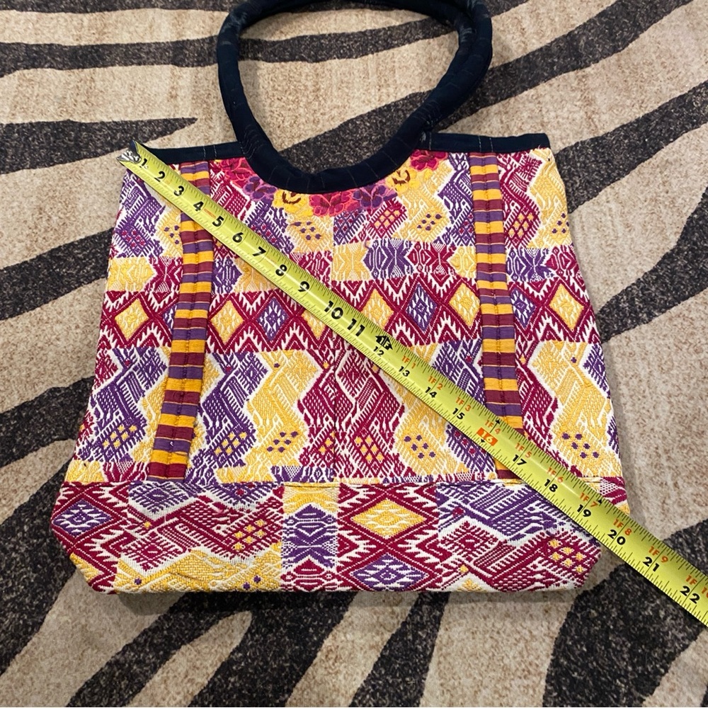 Bag, Colorful Patterned Tote - Picture 2 of 10